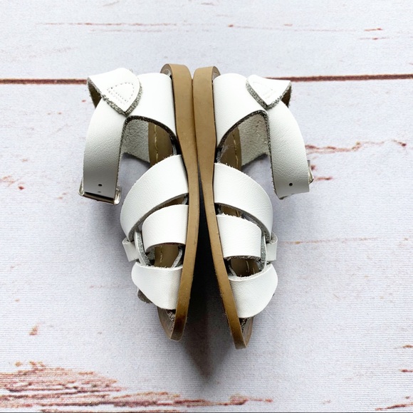 Salt Water White Leather Sandals | 4 - Picture 2 of 6
